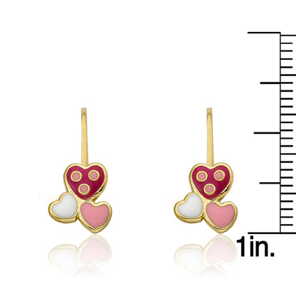 Triple Heart Earring