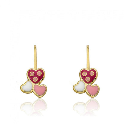 Triple Heart Earring