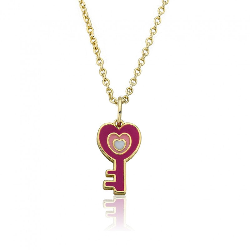 Key Heart Necklace