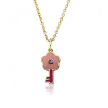 Dainty Flower Key Necklace