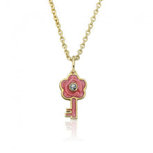 Dainty Flower Key Necklace