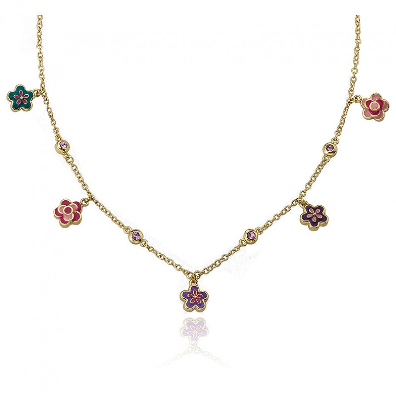 Dainty Flower Charm Necklace