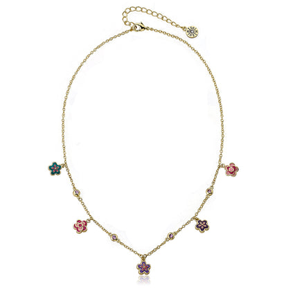 Dainty Flower Charm Necklace