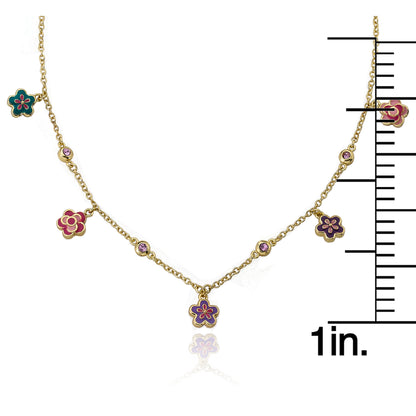 Dainty Flower Charm Necklace