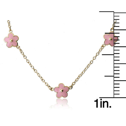 Triple Flower Necklace