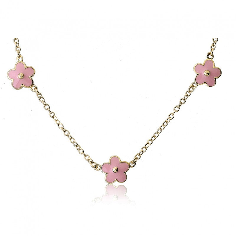 Triple Flower Necklace