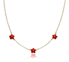 Triple Flower Necklace