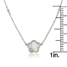 Mother Of Pearl Flower Necklace