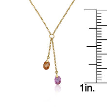 Crystal Drop Lariat Necklace