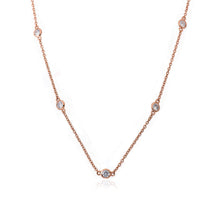 14k Gold Plated Retro Diamond By The Yard Necklace