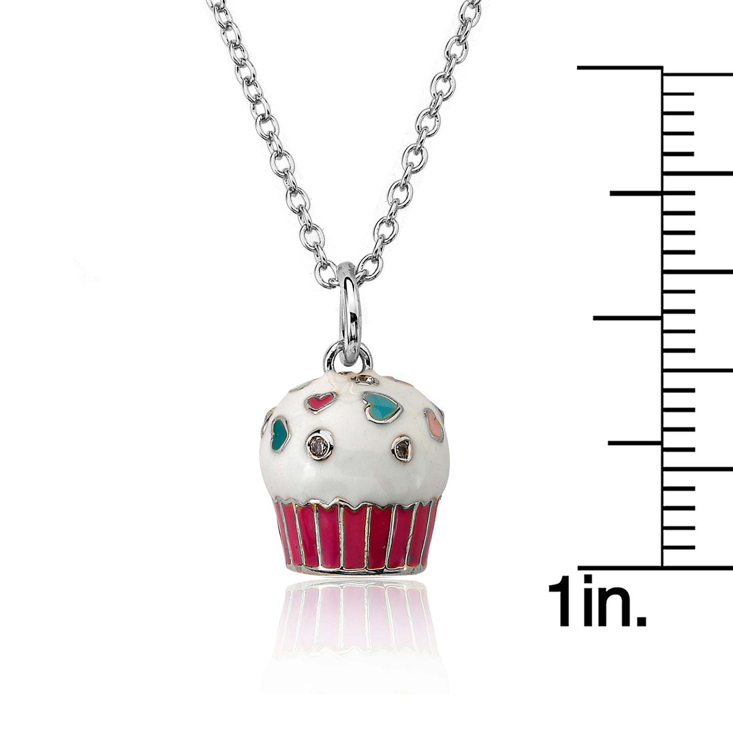 Vanilla Cupcake Pendant Necklace