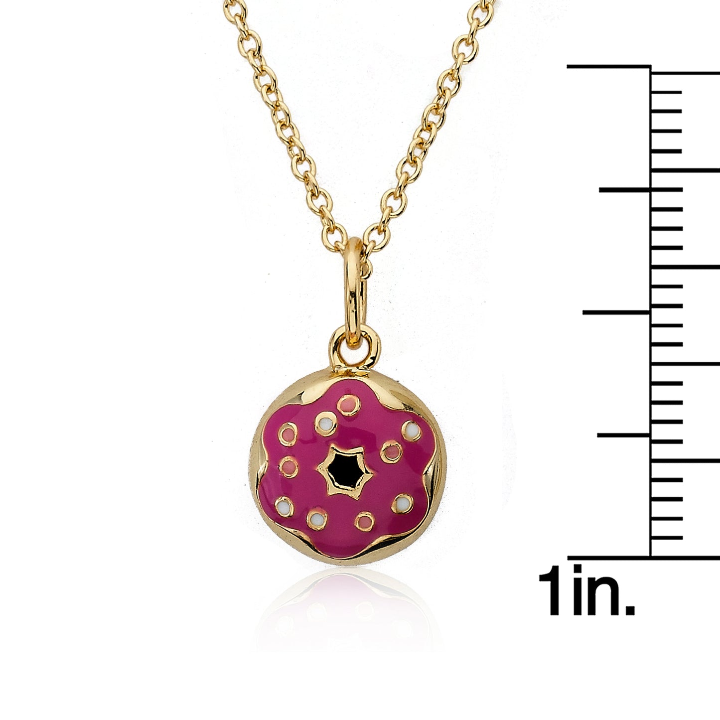 Donut Pendant Necklace