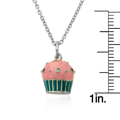 Cupcake Pendant Chain Necklace