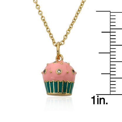 Cupcake Pendant Chain Necklace