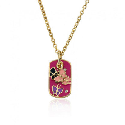 Girl's ID Butterfly Necklace