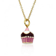 Chocolate Cupcake Pendant Necklace