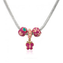 SUPERSTAR CUTIE Hot Pink Three Slide Necklace