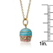 Frosted Cupcake Crystal Pendant Necklace