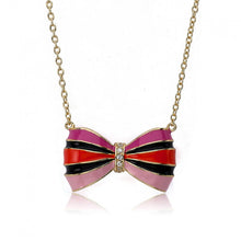 BOW BEAUTIFUL Enamel Bow Necklace