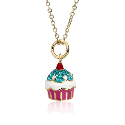 Crystal Cupcake Necklace