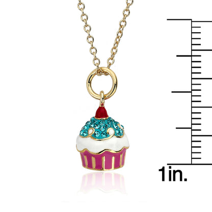 Crystal Cupcake Necklace