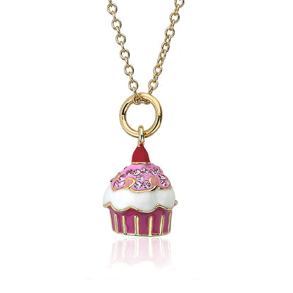 Crystal Cupcake Necklace