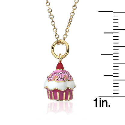 Crystal Cupcake Necklace