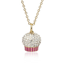 Crystal Clear Cupcake Necklace