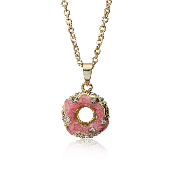 Crystal Donut Necklace
