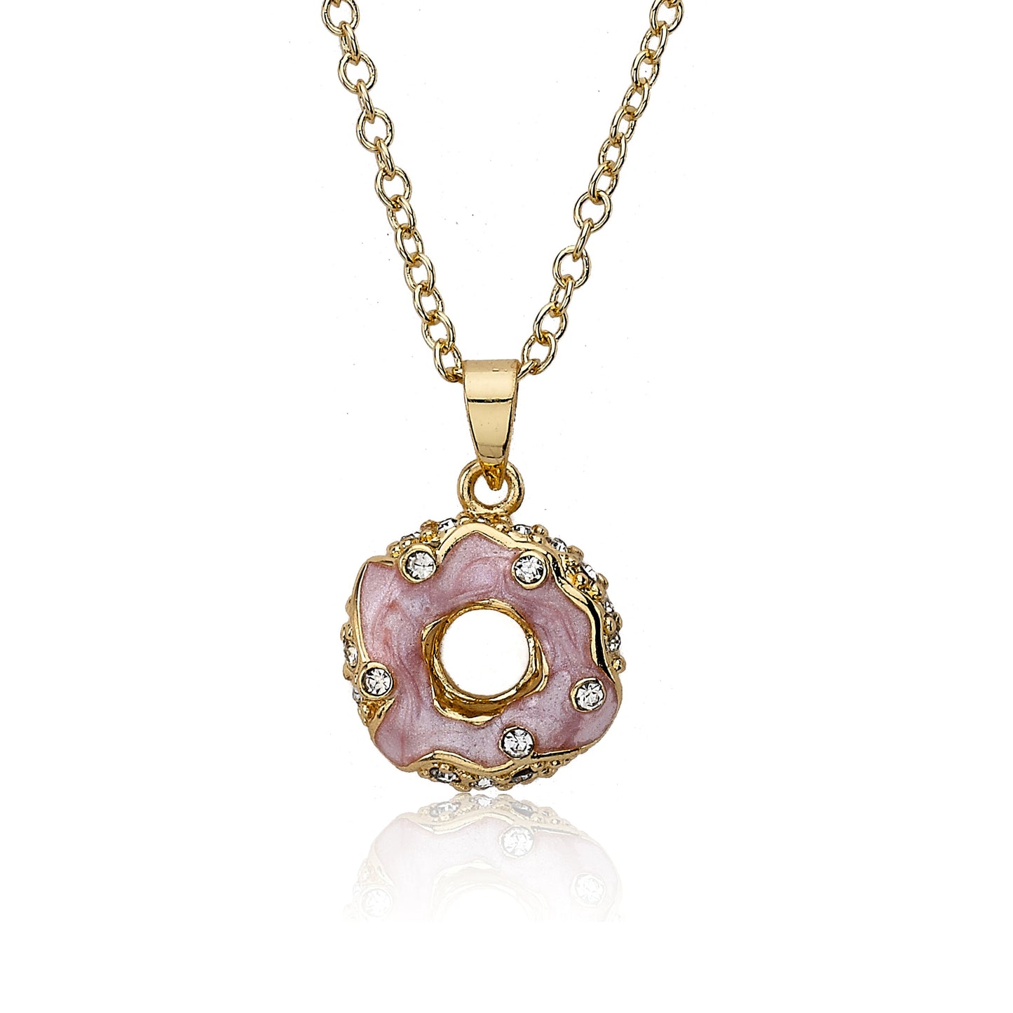 Crystal Donut Necklace