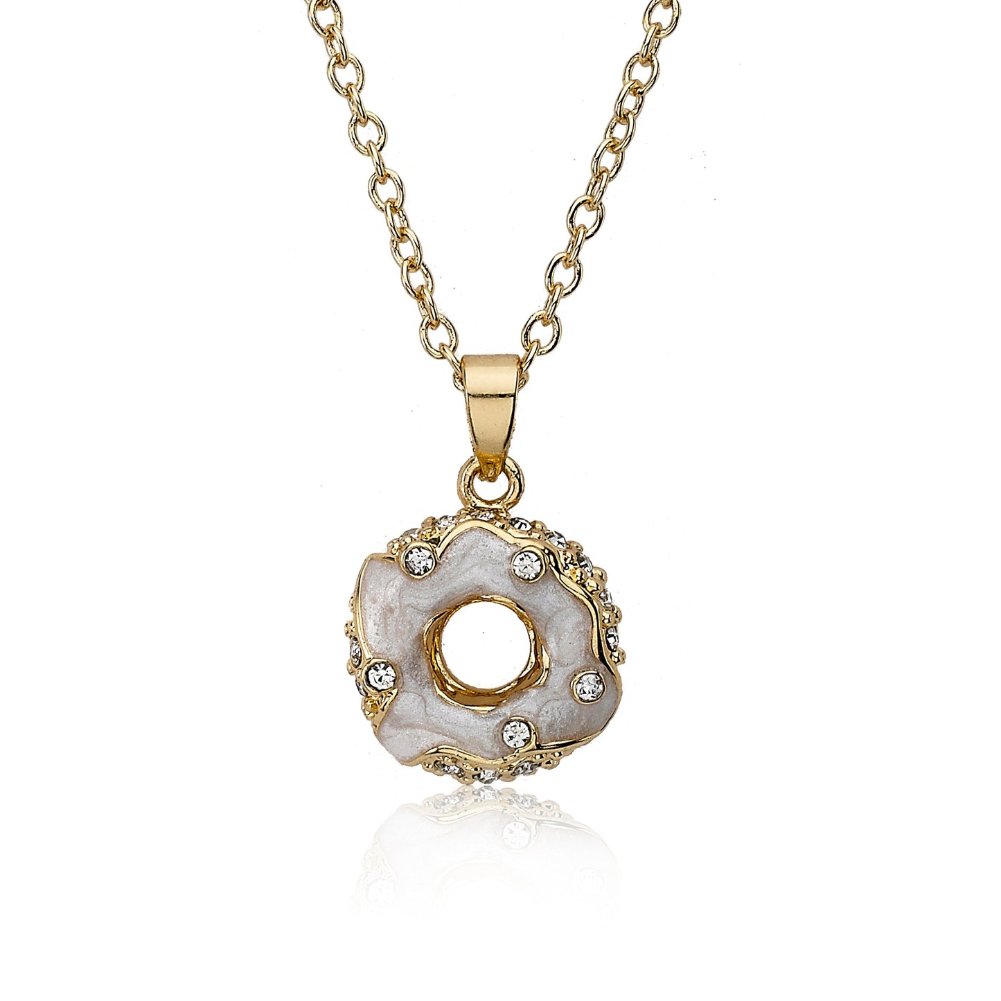 Crystal Donut Necklace