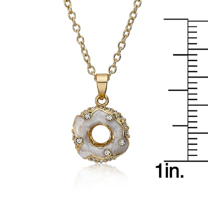 Crystal Donut Necklace