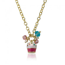 Sprinkled Cupcake Cluster Necklace