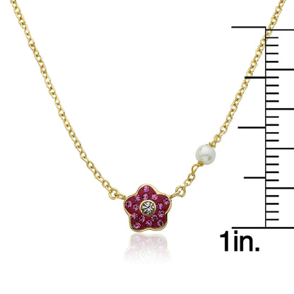 Crystal Flower Necklace