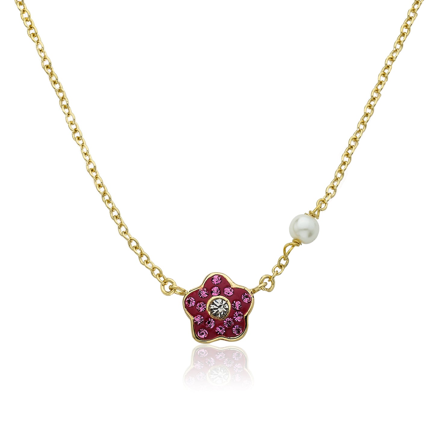 Crystal Flower Necklace