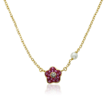 Crystal Flower Necklace