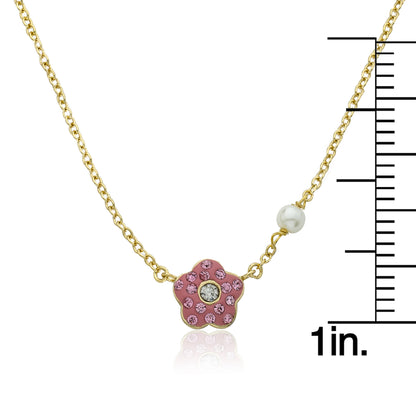 Crystal Flower Necklace