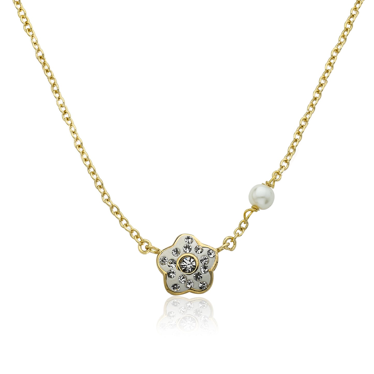 Crystal Flower Necklace