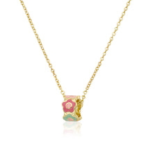 Enamel Flower Necklace