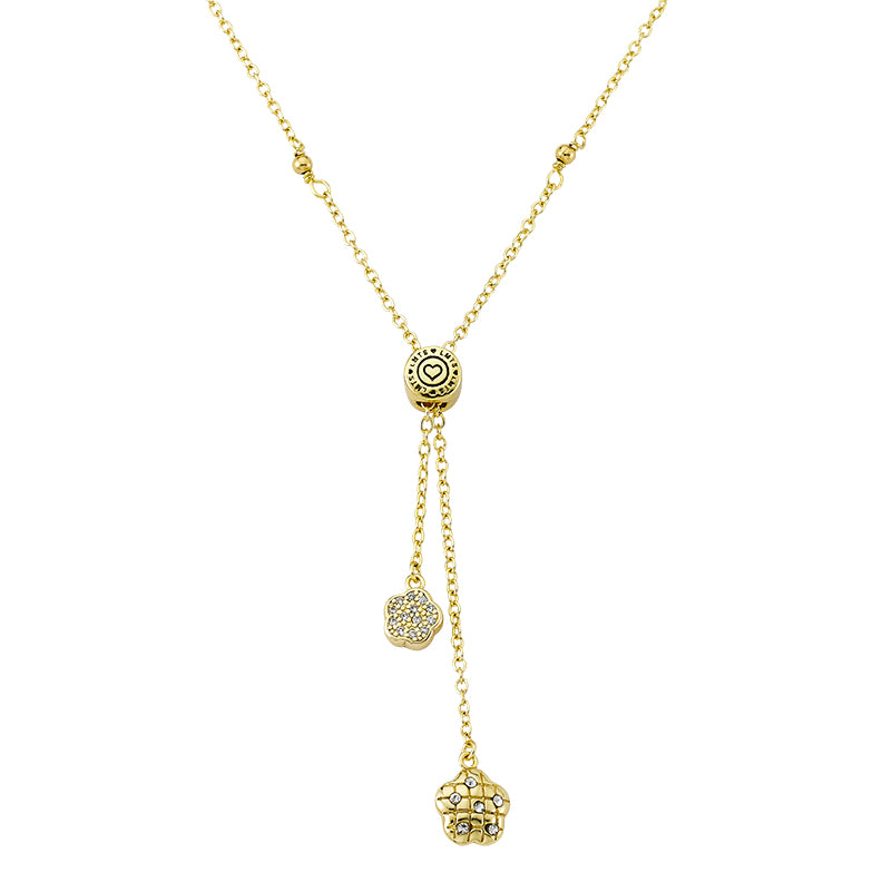 Flower Lariat Necklace