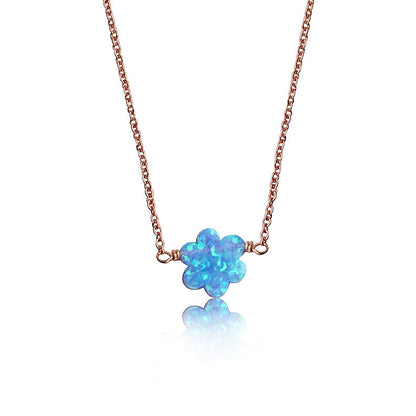 Glitter Girl Flower Necklace