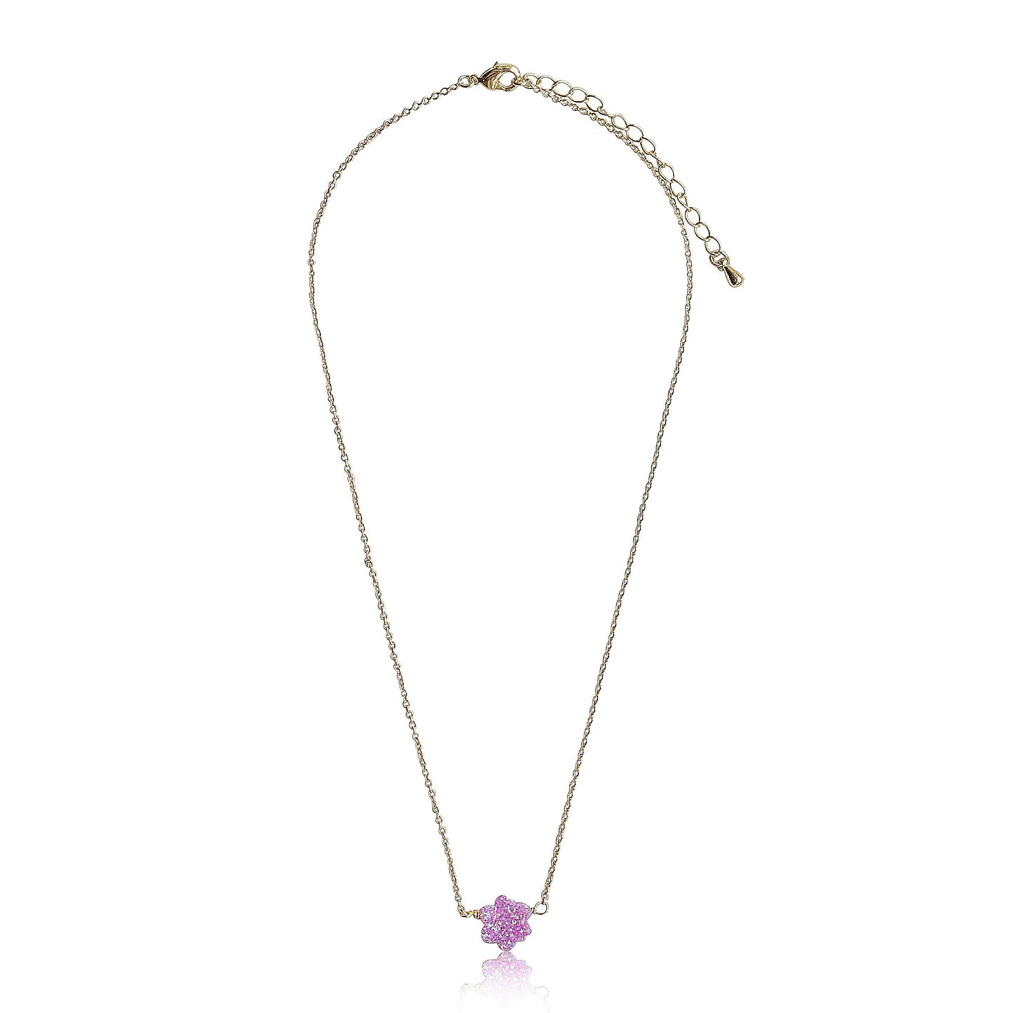 Glitter Girl Flower Necklace