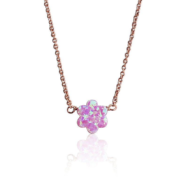 Glitter Girl Flower Necklace