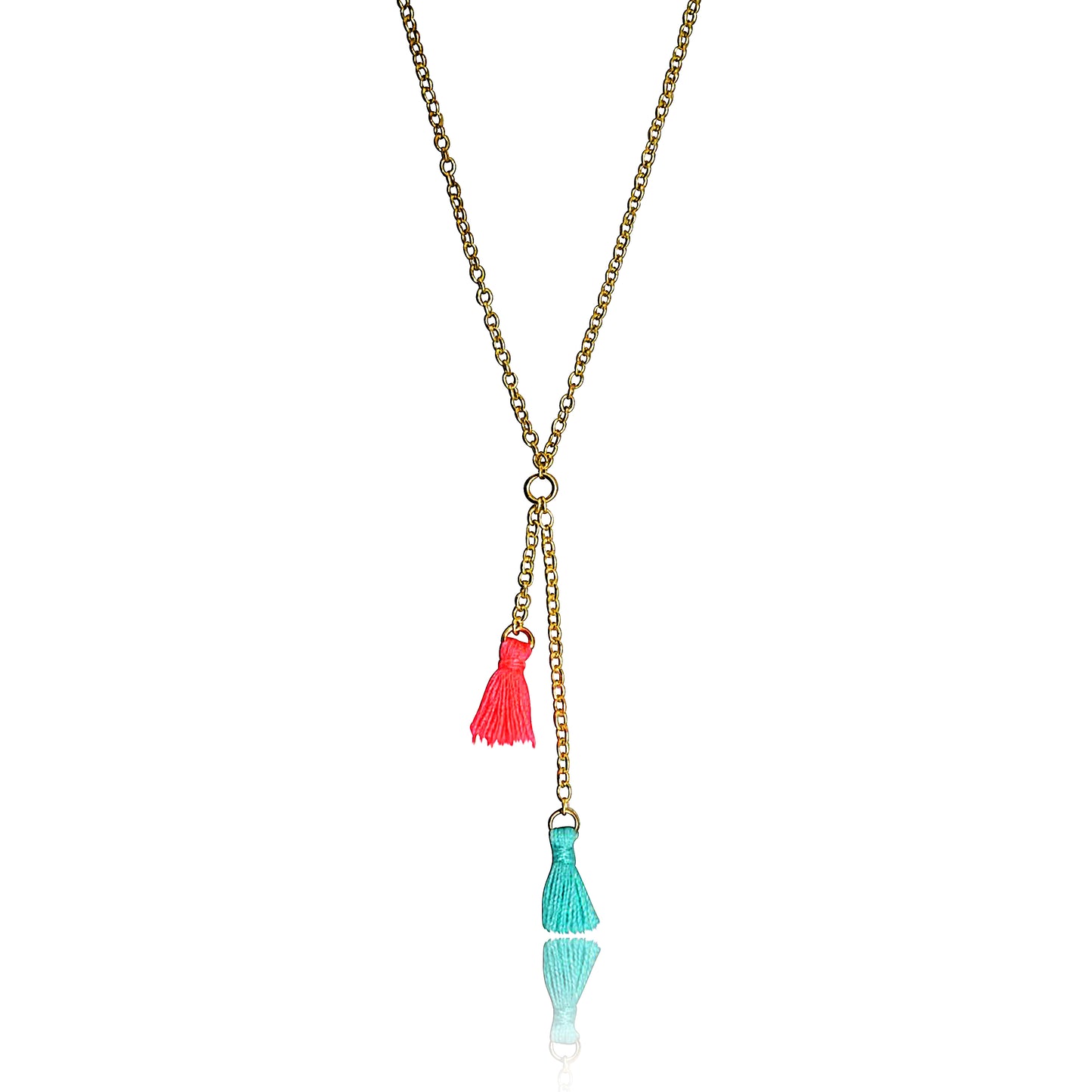 Mileez Mini Tassel Lariat Necklace