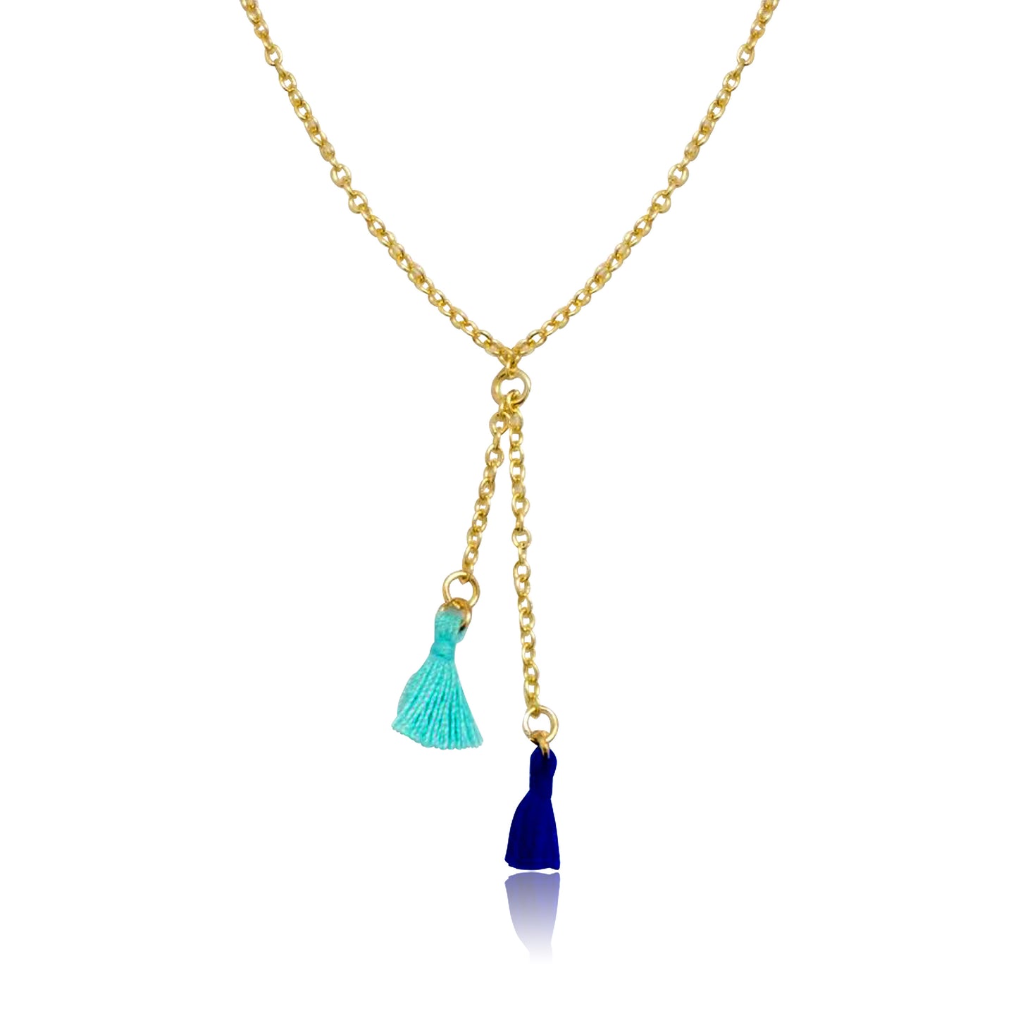 Mileez Mini Tassel Lariat Necklace