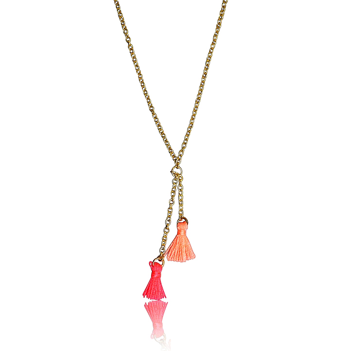 Mileez Mini Tassel Lariat Necklace