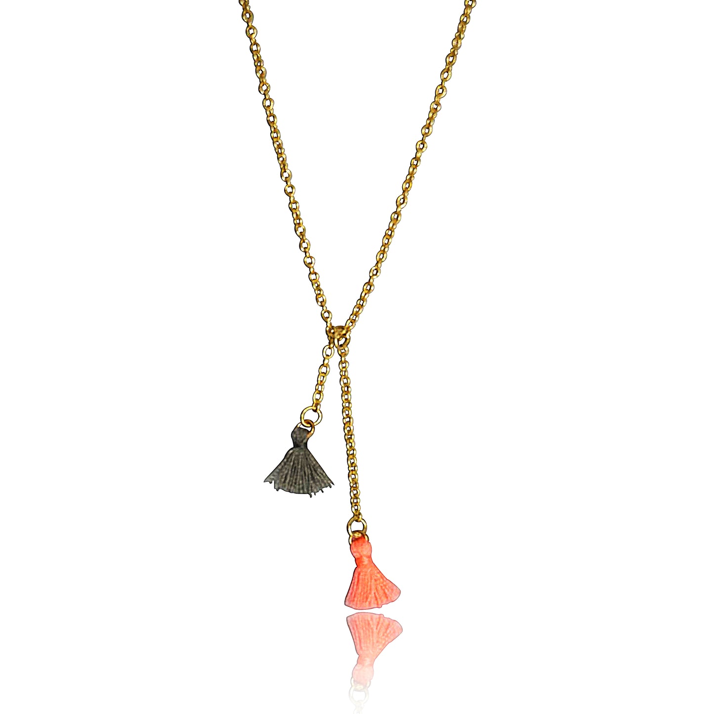 Mileez Mini Tassel Lariat Necklace