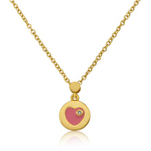 Enamel Heart Necklace