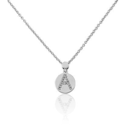 LMTS Classic! Initial Disc Pendant Necklace