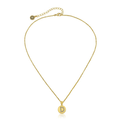 LMTS Classic! Initial Disc Pendant Necklace